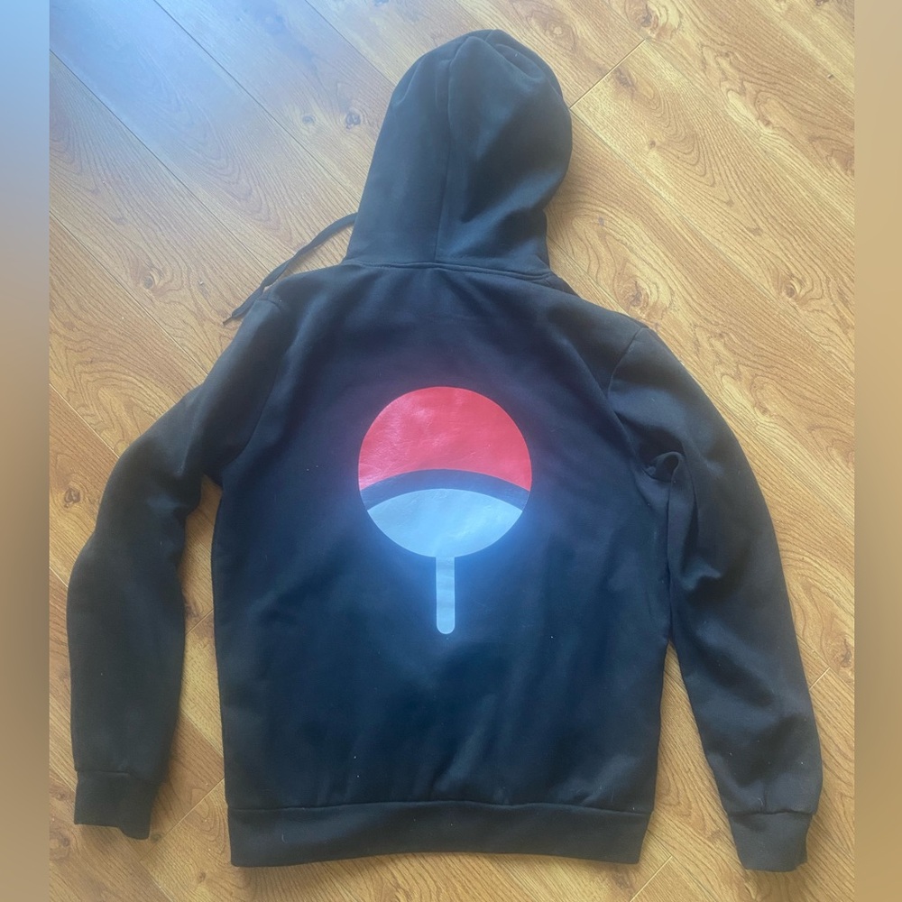 NARUTO ANIME HOODIE SWEATSHIRT UCHIHA CLAN GRAPHIC Small